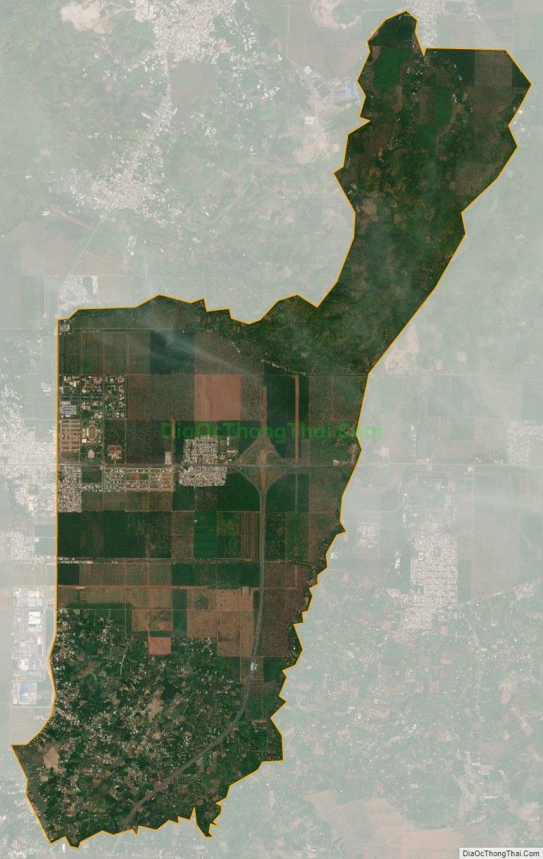 Bản đồ vệ tinh xã Xuân Thạnh (cũ), huyện Thống Nhất