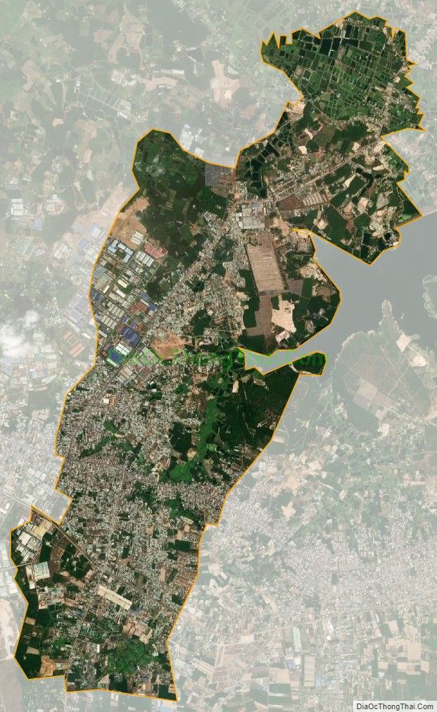 Bản đồ vệ tinh xã Bắc Sơn, huyện Trảng Bom