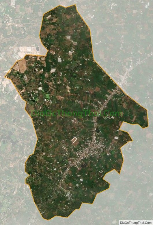 Bản đồ vệ tinh xã Cây Gáo, huyện Trảng Bom