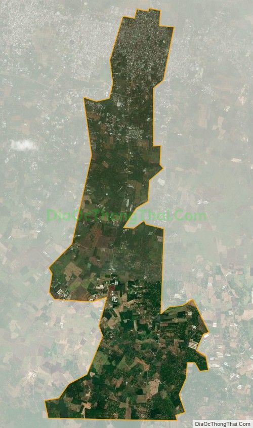 Bản đồ vệ tinh xã Đông Hòa, huyện Trảng Bom