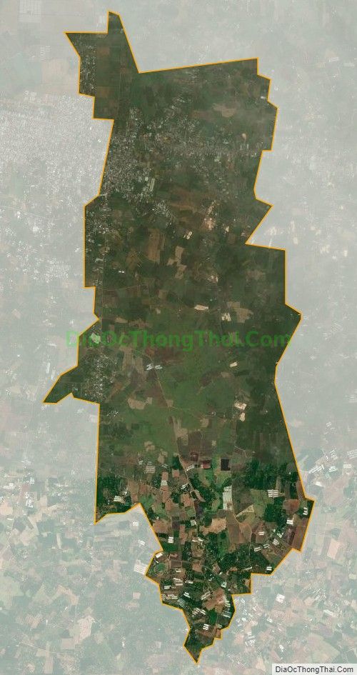 Bản đồ vệ tinh xã Hưng Thịnh, huyện Trảng Bom