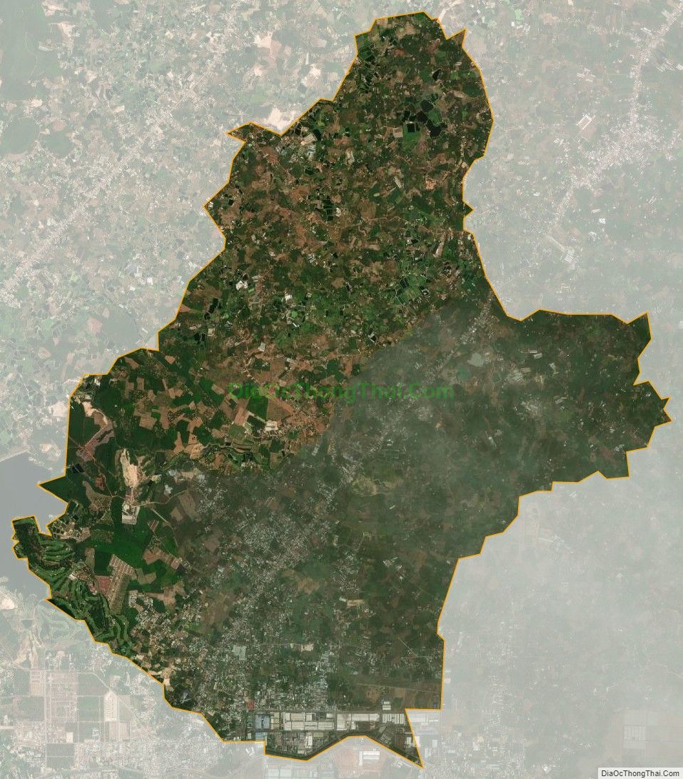Bản đồ vệ tinh xã Sông Trầu, huyện Trảng Bom