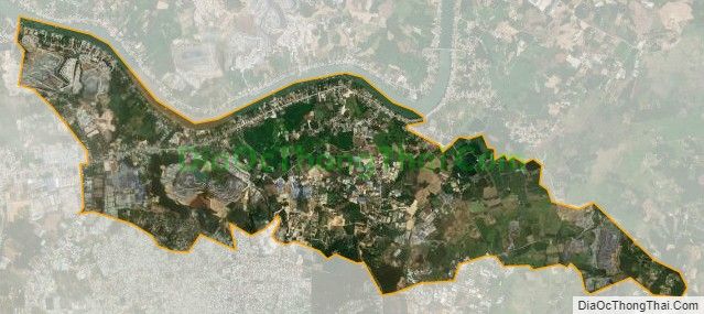 Bản đồ vệ tinh xã Thiện Tân, huyện Vĩnh Cửu