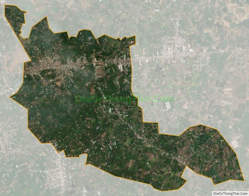 Bản đồ vệ tinh xã Bảo Hòa, huyện Xuân Lộc