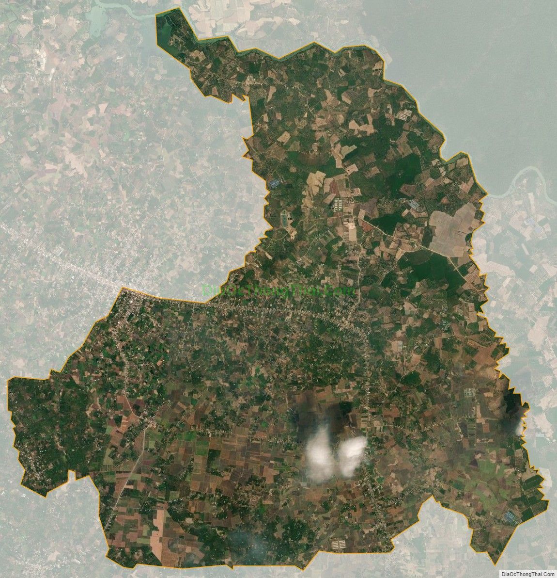 Bản đồ vệ tinh xã Xuân Bắc, huyện Xuân Lộc
