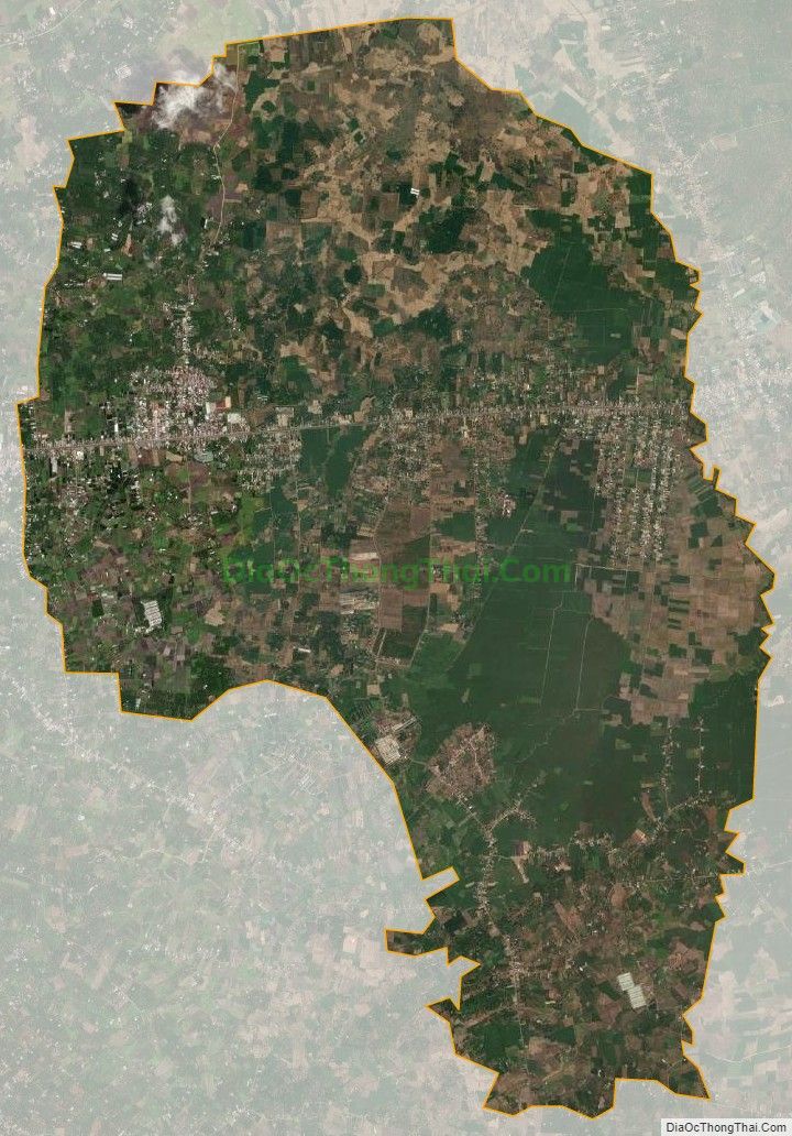 Bản đồ vệ tinh xã Xuân Phú, huyện Xuân Lộc