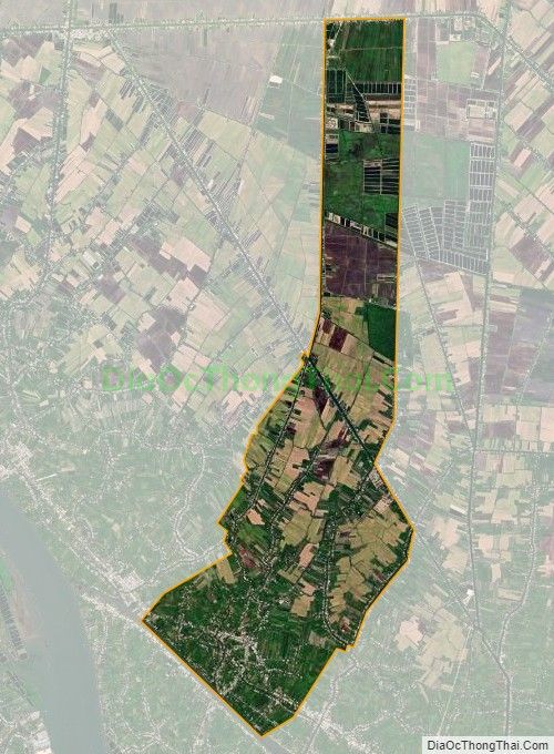 Bản đồ vệ tinh xã Mỹ Long, huyện Cao Lãnh