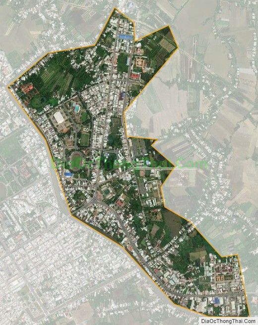 Bản đồ vệ tinh phường Mỹ Phú, thành phố Cao Lãnh