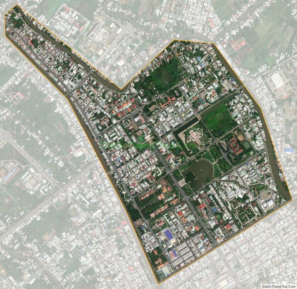 Bản đồ vệ tinh Phường 1, thành phố Cao Lãnh