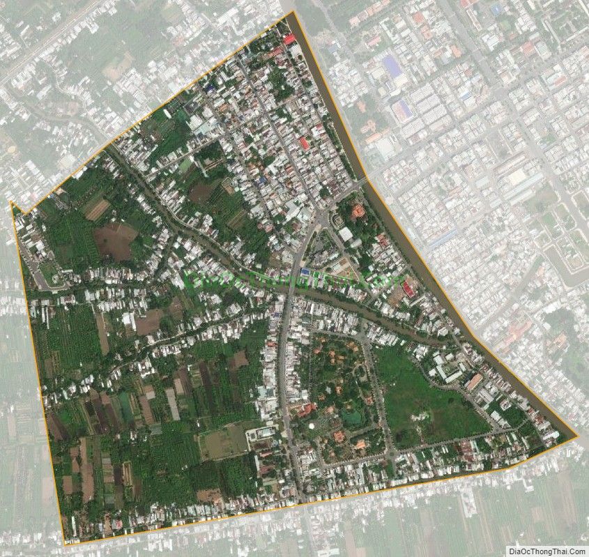 Bản đồ vệ tinh Phường 4, thành phố Cao Lãnh