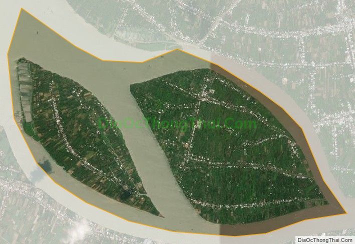 Bản đồ vệ tinh xã Tân Thuận Đông, thành phố Cao Lãnh