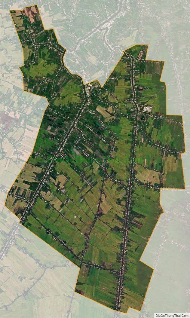 Bản đồ vệ tinh xã An Khánh, huyện Châu Thành, Đồng Tháp