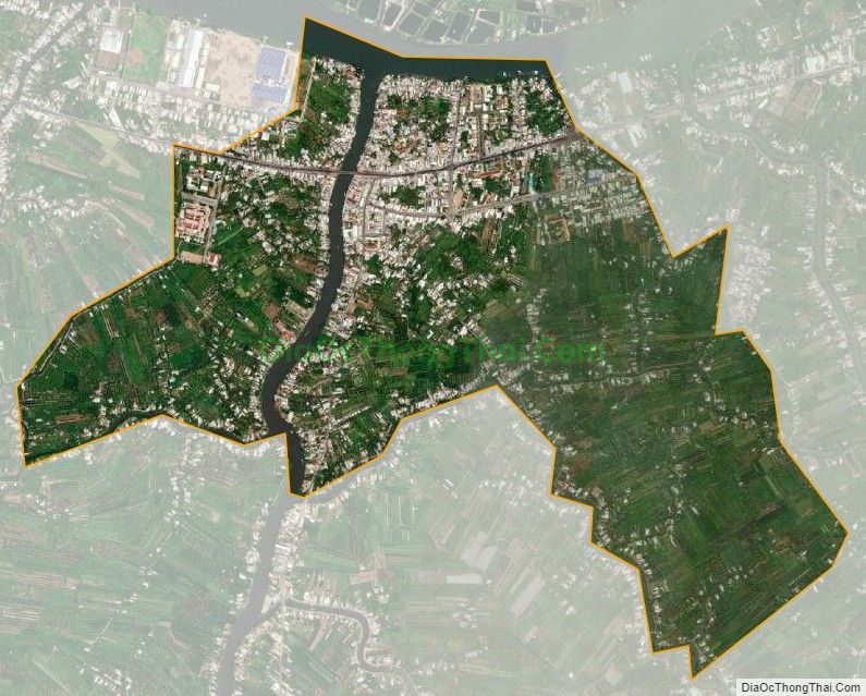 Bản đồ vệ tinh Thị trấn Cái Tàu Hạ, huyện Châu Thành