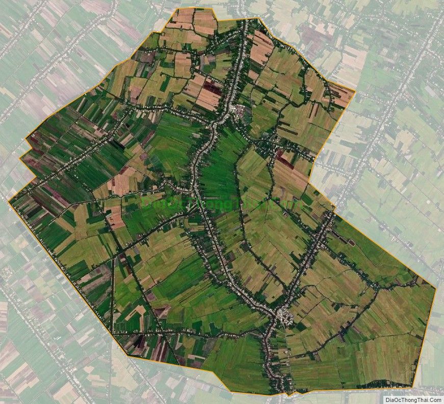 Bản đồ vệ tinh xã Hòa Tân, huyện Châu Thành