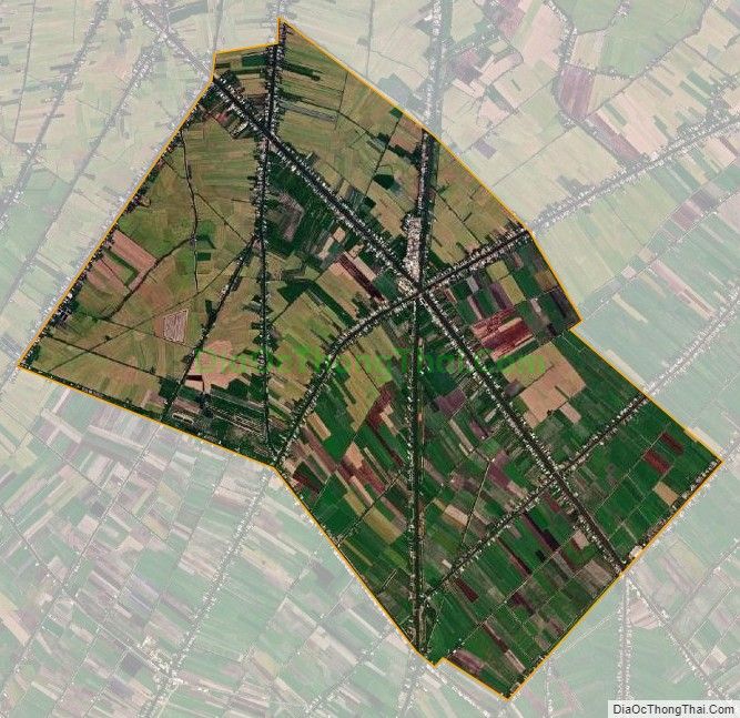 Bản đồ vệ tinh xã Tân Phú, huyện Châu Thành, Đồng Tháp