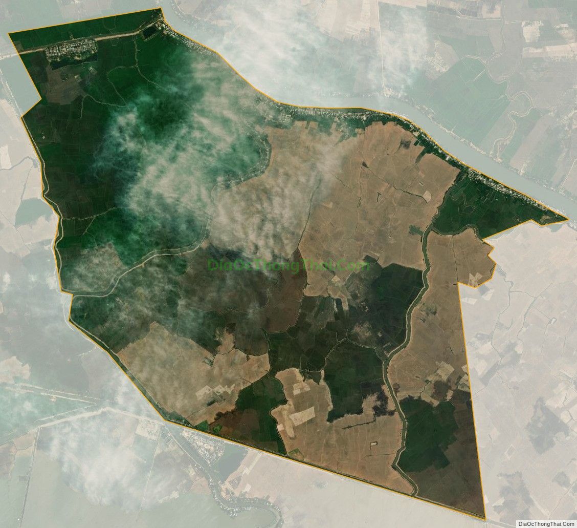 Bản đồ vệ tinh xã Thường Thới Hậu A, huyện Hồng Ngự