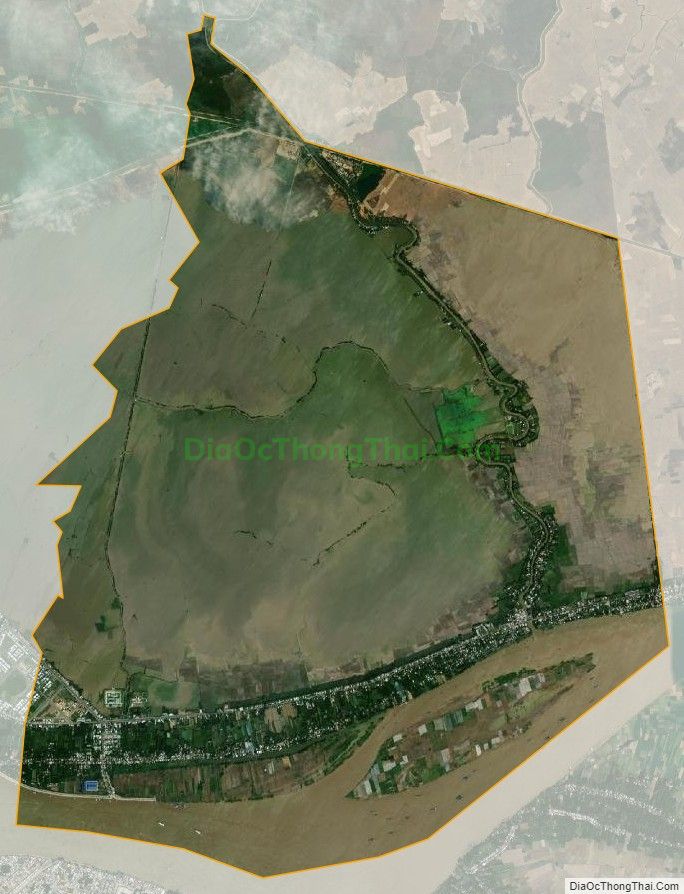 Bản đồ vệ tinh Thị trấn Thường Thới Tiền, huyện Hồng Ngự