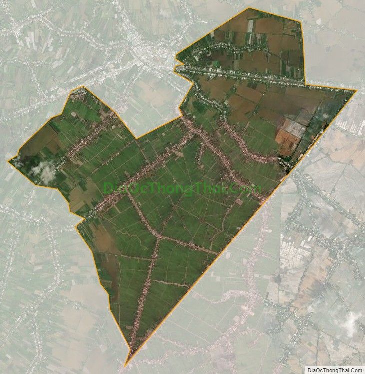 Bản đồ vệ tinh xã Hòa Long, huyện Lai Vung