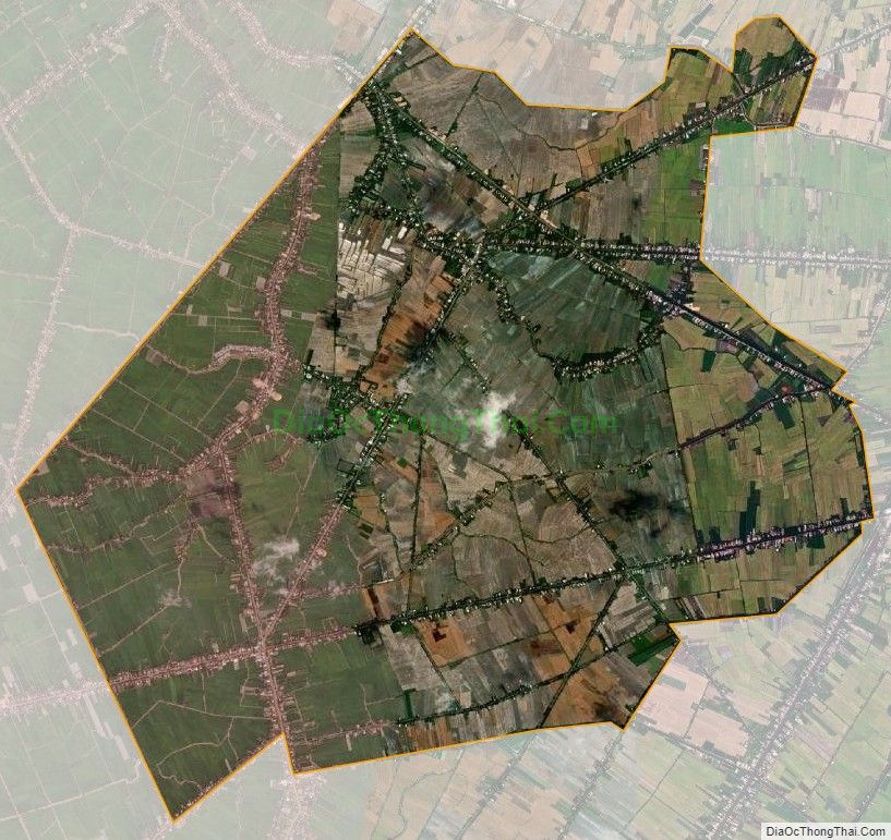 Bản đồ vệ tinh xã Long Thắng, huyện Lai Vung