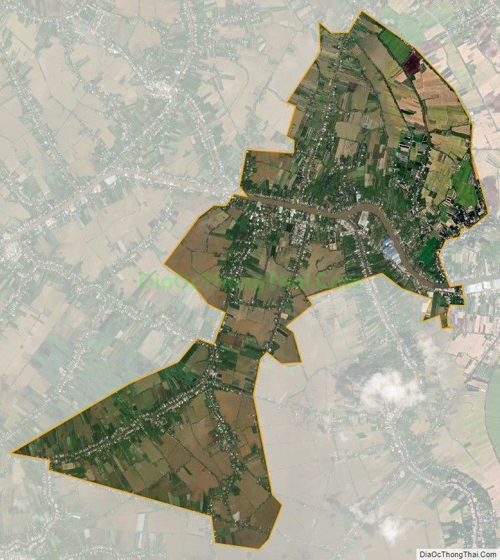 Bản đồ vệ tinh xã Tân Dương, huyện Lai Vung