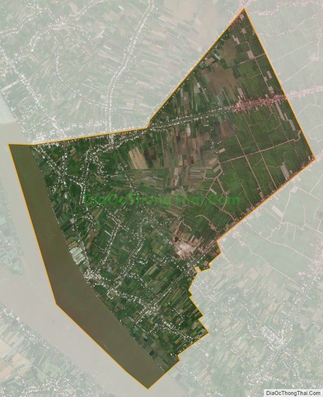 Bản đồ vệ tinh xã Tân Hòa, huyện Lai Vung