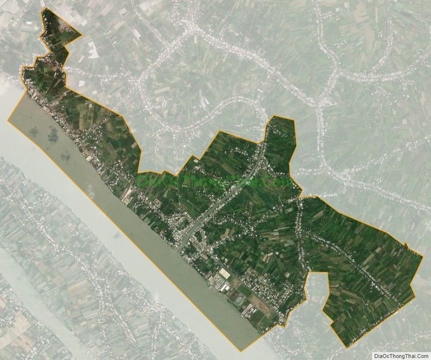 Bản đồ vệ tinh xã Tân Thành, huyện Lai Vung