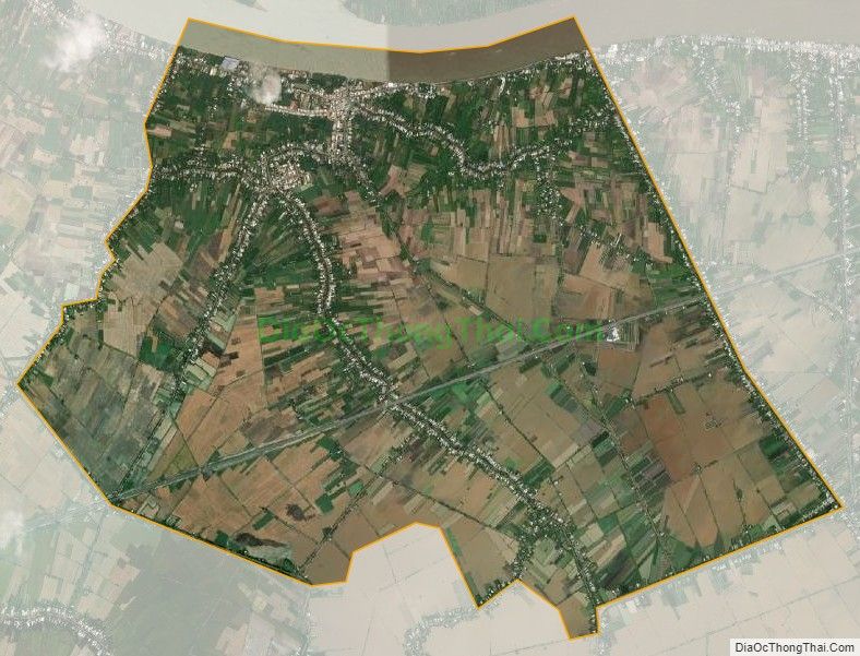 Bản đồ vệ tinh xã Mỹ An Hưng B, huyện Lấp Vò