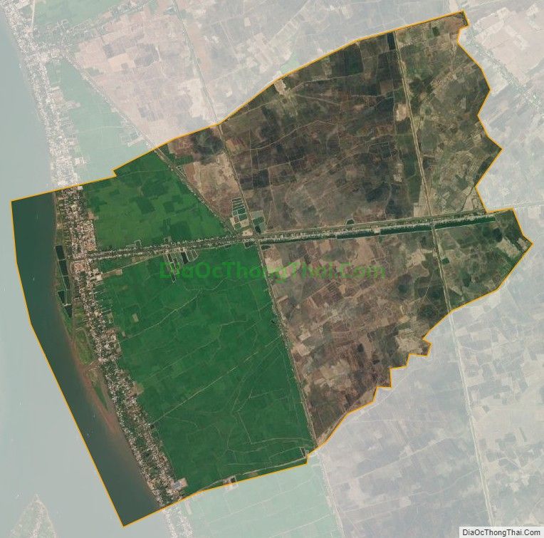 Bản đồ vệ tinh xã An Hòa, huyện Tam Nông