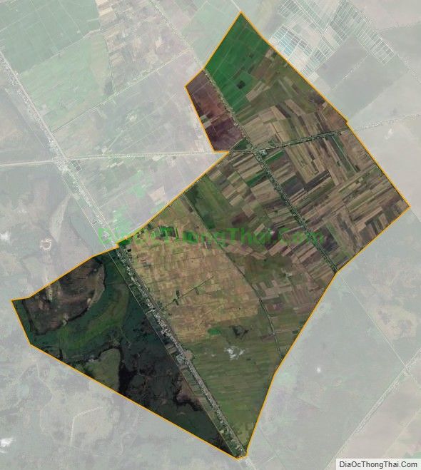 Bản đồ vệ tinh xã Phú Đức, huyện Tam Nông