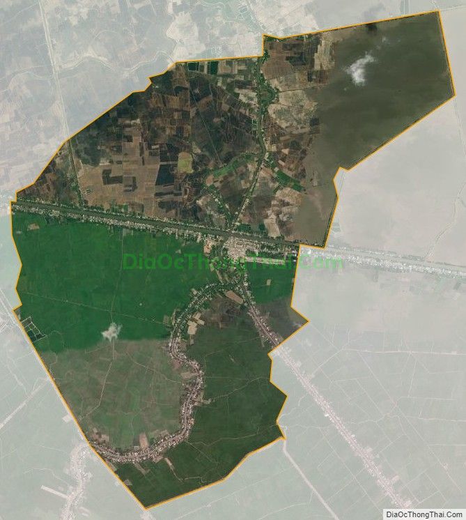 Bản đồ vệ tinh xã Phú Thành A, huyện Tam Nông