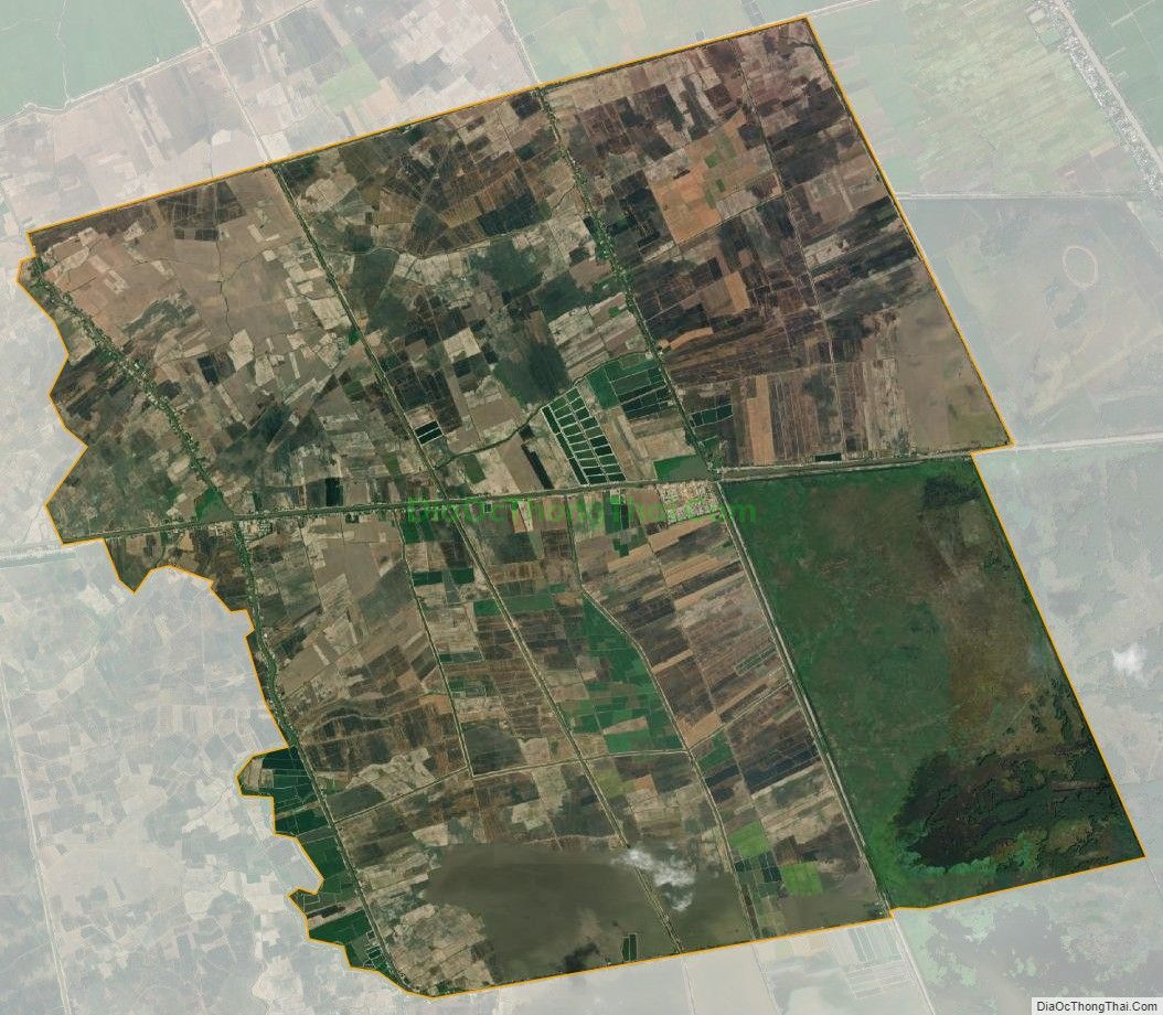 Bản đồ vệ tinh xã Phú Thành B, huyện Tam Nông