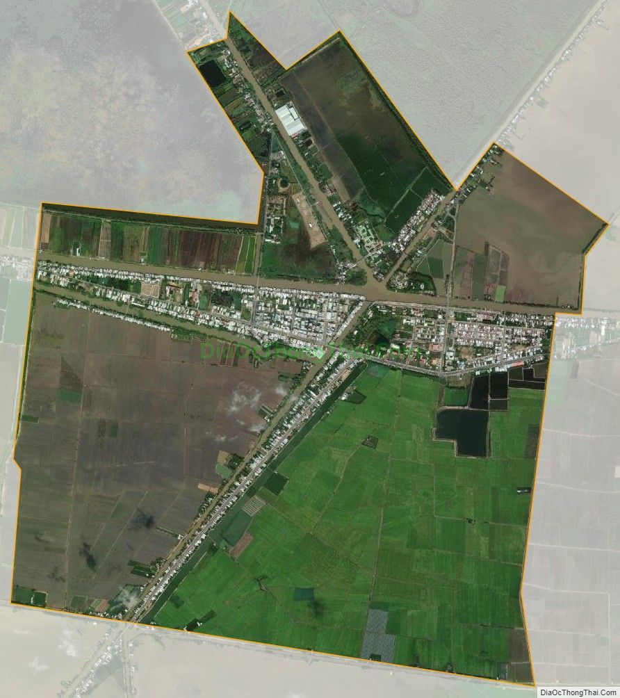 Bản đồ vệ tinh Thị trấn Tràm Chim, huyện Tam Nông