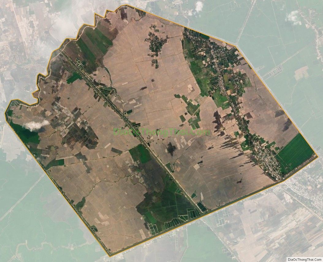Bản đồ vệ tinh xã Bình Phú, huyện Tân Hồng
