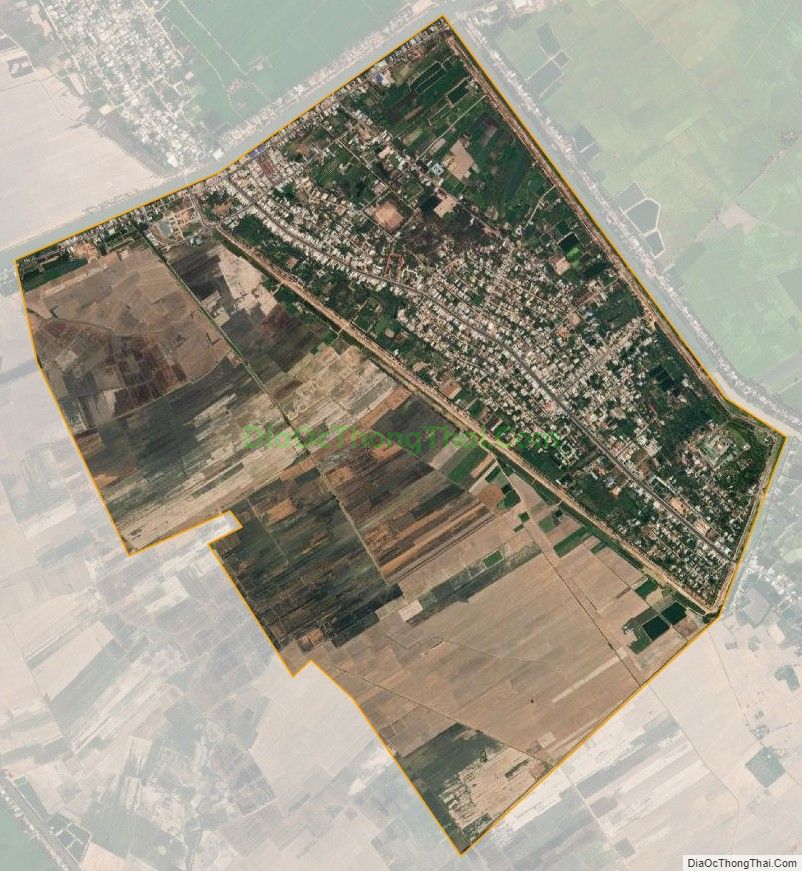 Bản đồ vệ tinh Thị trấn Sa Rài, huyện Tân Hồng