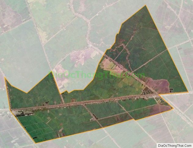 Bản đồ vệ tinh xã Tân Phước, huyện Tân Hồng