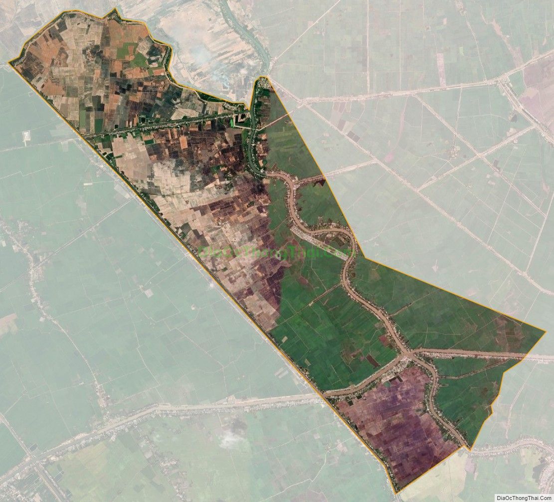 Bản đồ vệ tinh xã Thông Bình, huyện Tân Hồng