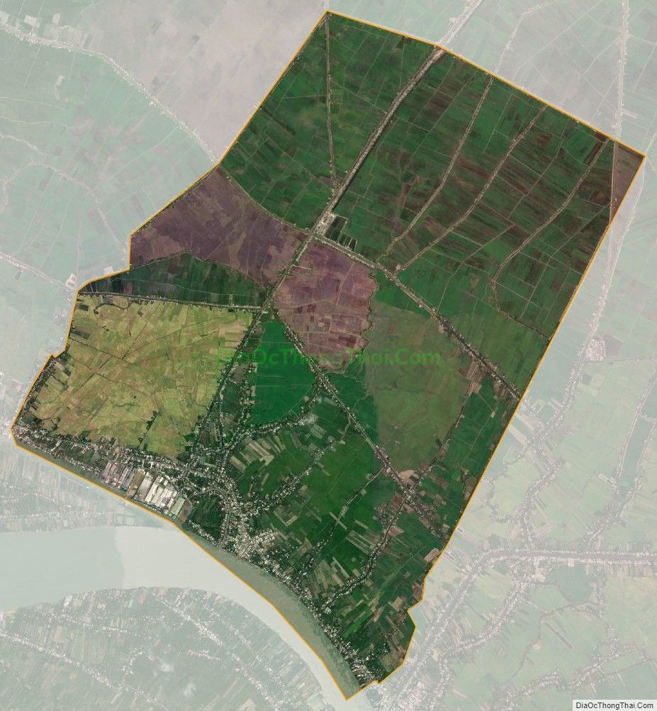 Bản đồ vệ tinh xã Bình Thành, huyện Thanh Bình