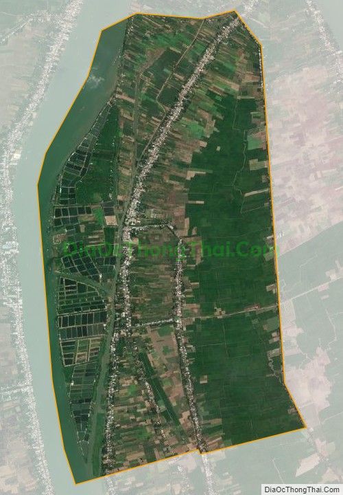 Bản đồ vệ tinh xã Tân Hòa, huyện Thanh Bình