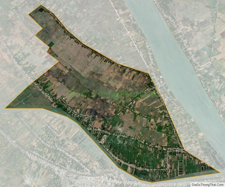 Bản đồ vệ tinh xã Tân Long, huyện Thanh Bình