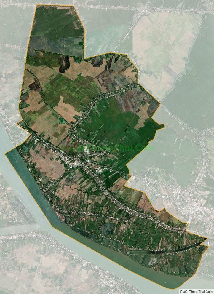 Bản đồ vệ tinh xã Tân Thạnh, huyện Thanh Bình