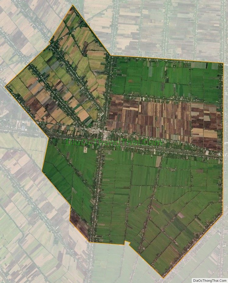 Bản đồ vệ tinh xã Đốc Binh Kiều, huyện Tháp Mười