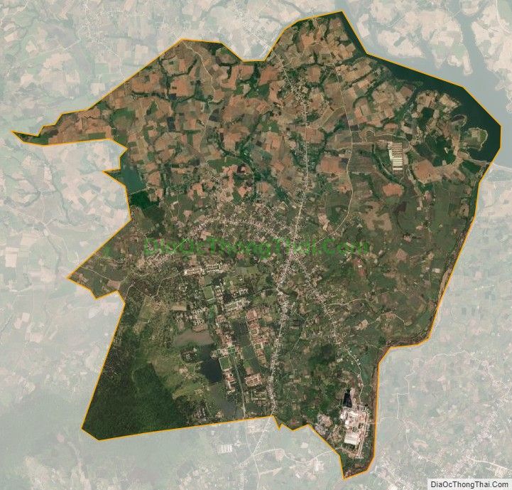 Bản đồ vệ tinh xã Thành An, thị xã An Khê