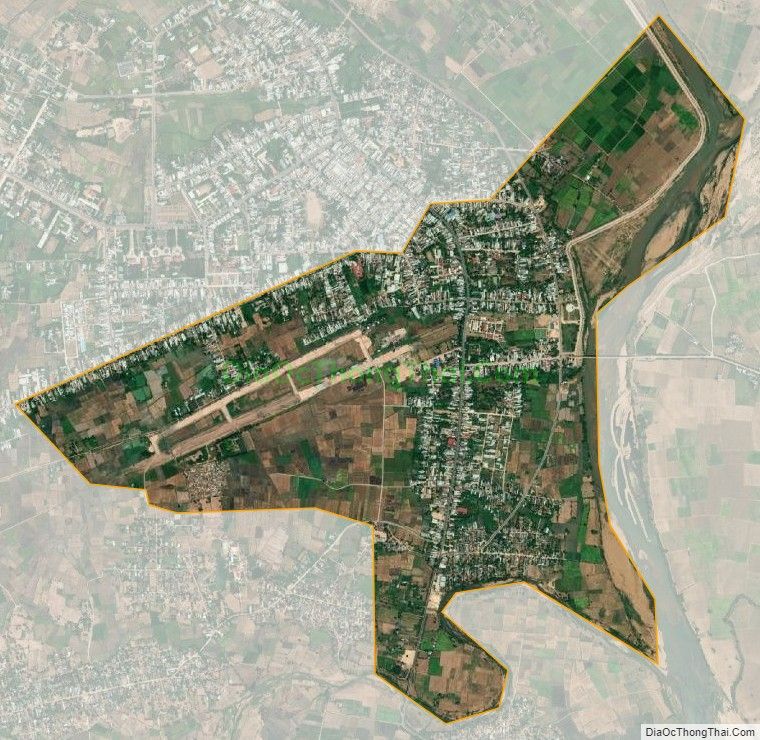 Bản đồ vệ tinh phường Sông Bờ, thị xã Ayun Pa