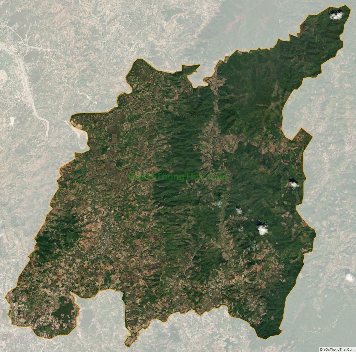 Bản đồ vệ tinh xã Hà Tây, huyện Chư Păh
