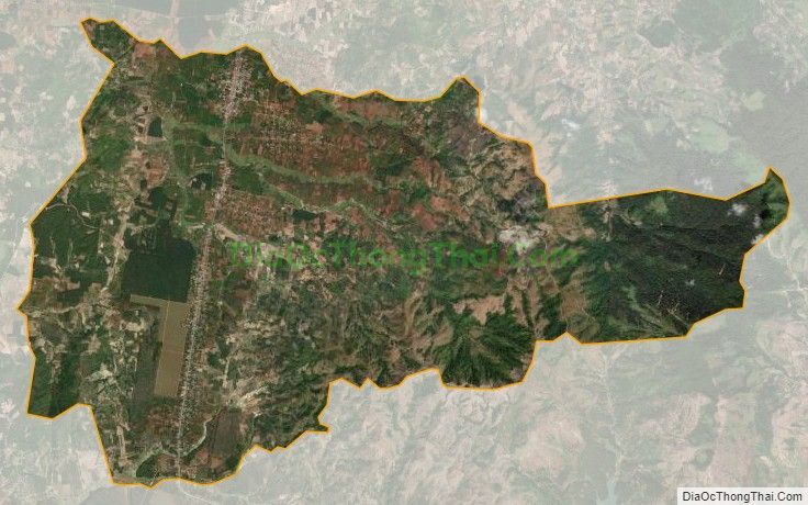 Bản đồ vệ tinh xã Hòa Phú, huyện Chư Păh