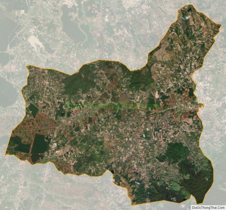 Bản đồ vệ tinh xã Ia Khươl, huyện Chư Păh