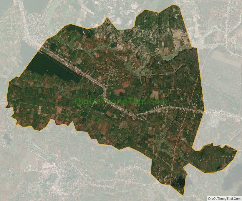Bản đồ vệ tinh xã Nghĩa Hòa, huyện Chư Păh