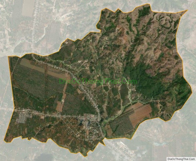 Bản đồ vệ tinh Thị trấn Phú Hòa, huyện Chư Păh
