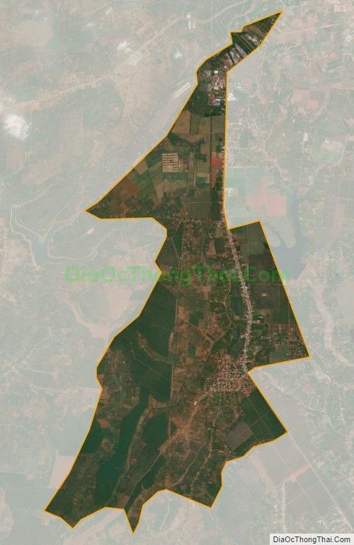 Bản đồ vệ tinh xã Ia Băng, huyện Chư Prông
