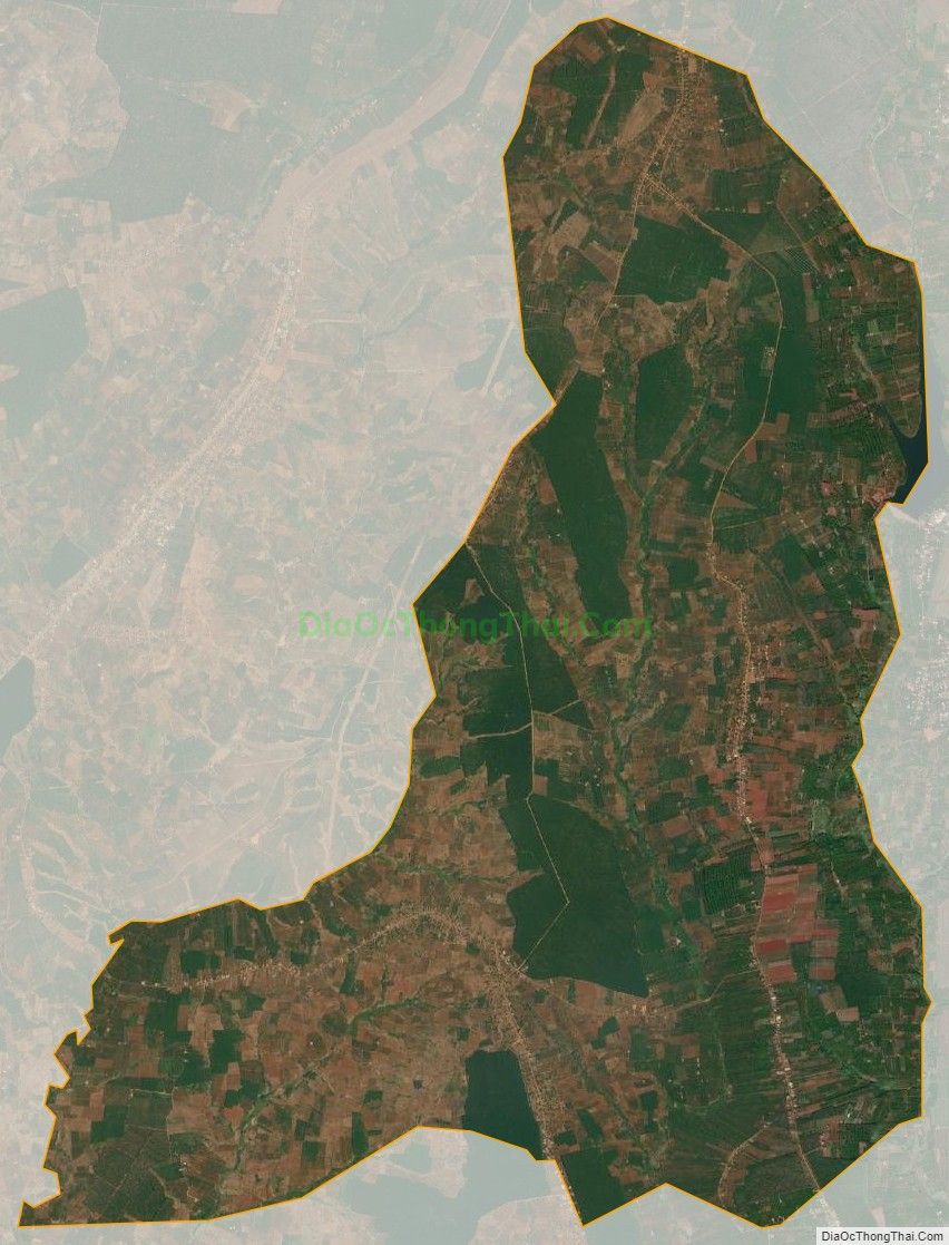 Bản đồ vệ tinh xã Ia Bang, huyện Chư Prông